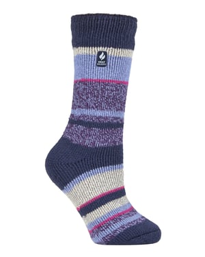 Heat Holders Dames Dikke Warme Thermische Sokken - Indigo Night (Provence)