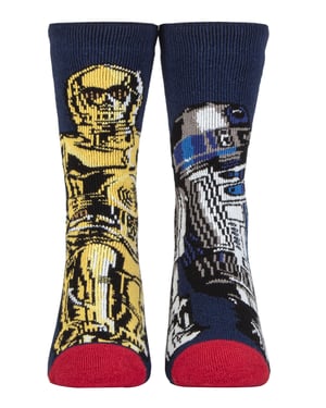 Star Wars-strumpor för barn | Heat Holders Lite | Vinterstrumpor för pojkar - R2D2 & C3PO