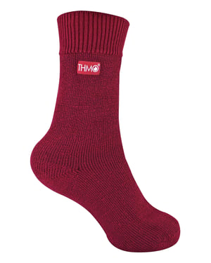 Värmesockor för barn på vintern | THMO | Varma fluffiga fleece-innersockor för pojkar och flickor - Fuchsia