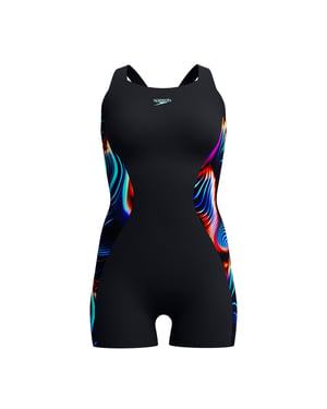 Speedo Dames/Dames Legpak met digitale print (Zwart)