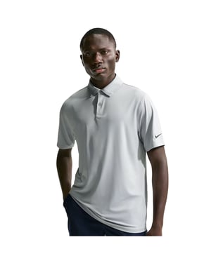 Nike Mens Velocity Polo Shirt (Wolf Grey/White)