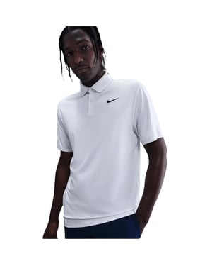 Nike Mens Good Dri-FIT Polo Shirt (White/Black)