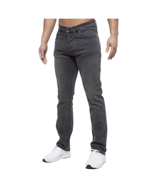 Enzo Mens Straight Fit Stretch Denim Jeans