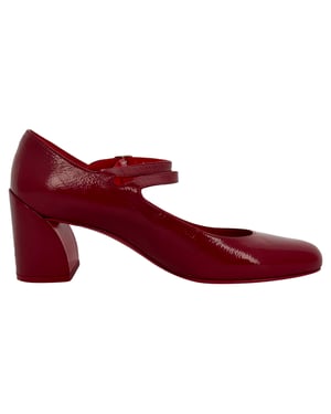 Christian Louboutin Miss Jane 55 Mary Jane Pumps in Red Patent Leather