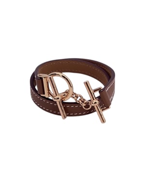 Hermes leren armband Croisière Double Tour