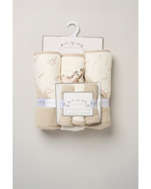 3 Pack Giraffe Hooded Towels