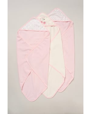 3 Pack Cherry Hooded Towels