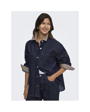 Only Onlvera ls check dnm shirt siji