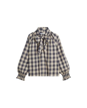 Summum Top blue check blouses 2s3533-12533