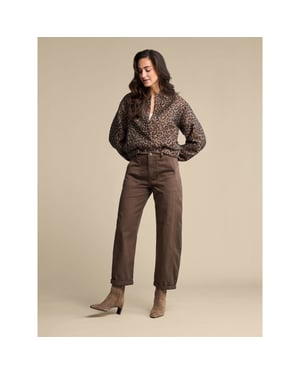 Red Button Rb bomber jaquard grey brown