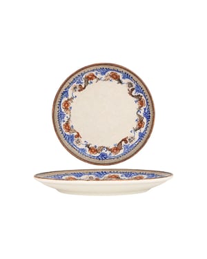 Bonna Dinerbord retro floral porselein 27 cm set van 6
