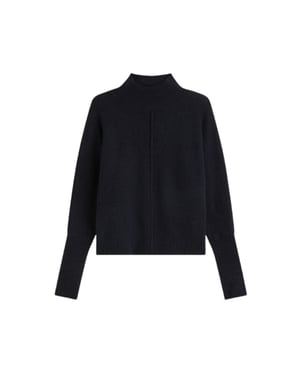 Summum Batwing sweater soft melange knit sweaters 7s8043-70088