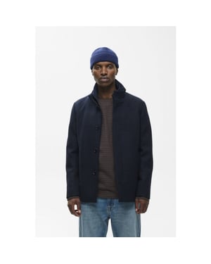 Matinique Harvey short jack 194011 dark navy heren  wollen jack  -