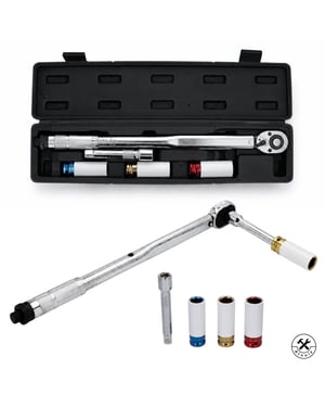 4toolz Momentsleutelset in opbergbox – 21-210 nm – 5-delig 1/2"