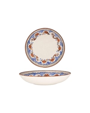 Bonna Diepbord retro floral porselein 23 cm (1000cc) set van 6