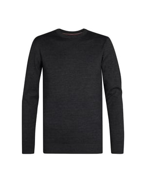 Petrol Industries men knitwear round neck basic m-ros-kwr201 9080 steal melee