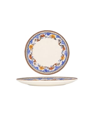 Bonna Dinerbord retro floral porselein 25 cm set van 6