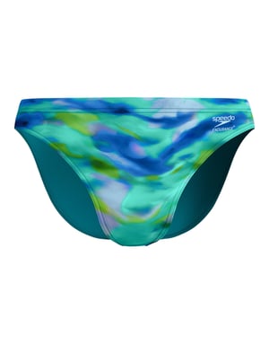 Speedo Mens Digital Print Swim Briefs (Turquoise)