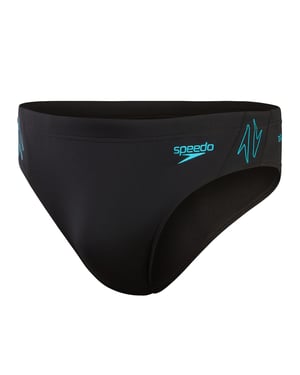Speedo Mens Hyperboom Splice Swim Briefs (Black)