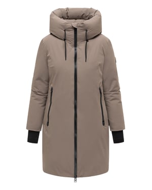 Marikoo dames lange wintermantel Polarhäschen met capuchon