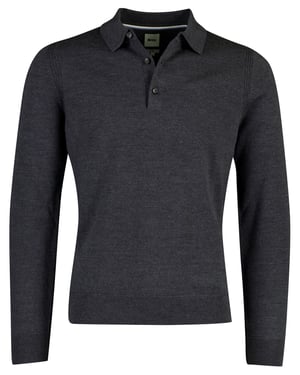 Poloshirt Brax grijs gebreid