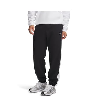 Men's Under Armour Riv Fleece N Pants in Black/White