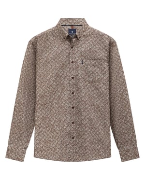 Overhemd State of Art bruin Organic Cotton