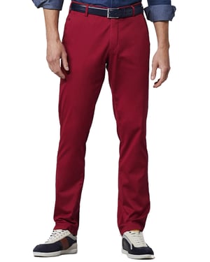 katoenen broek Meyer Bonn rood
