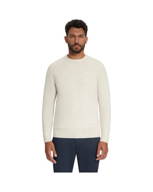 No Excess Pullover crew neck melange light we stone