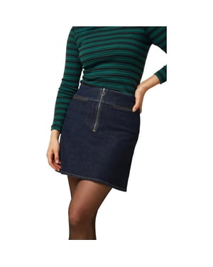 King Louie Olivia zip skirt muse denim