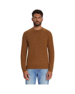 No Excess Pullover crew neck melange light we caramel