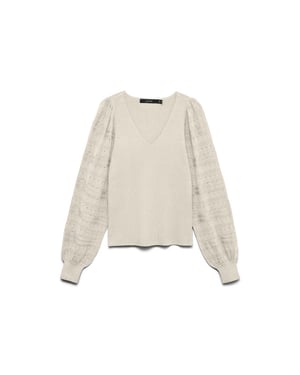 Vero Moda Vmnewlimone ls v-neck pullover boo