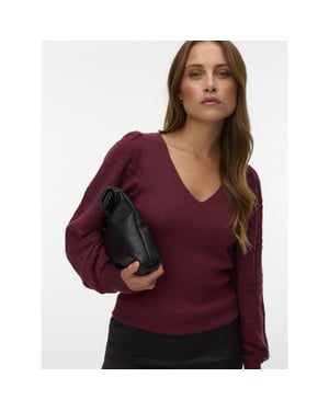 Vero Moda Vmnewlimone ls v-neck pullover boo