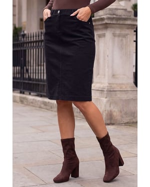Corduroy A-Line Skirt
