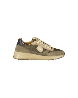 Blauer Groene Polyurethaan Sneakers voor Mannen