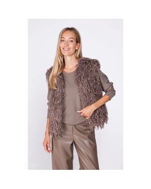 Poools Gilet hairy fur 633103-t0423