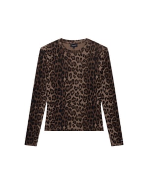Alix The Label Ladies knitted animal rib top tops 2609857947