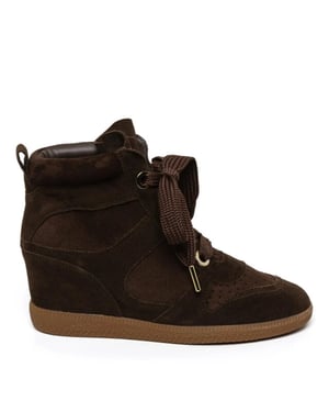 Steve Madden Mables brown suede hoge sneakers dames