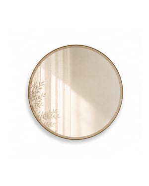 Indore Home ronde wandspiegel – spiegel met facet rand – 40 cm