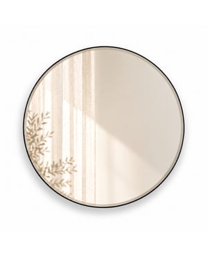 Indore Home ronde wandspiegel – spiegel met facet rand – 80 cm