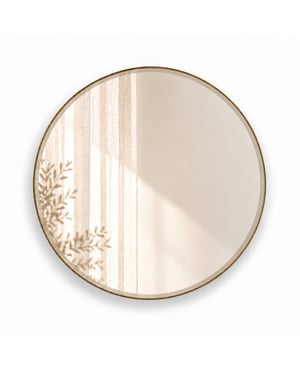 Indore Home ronde wandspiegel – spiegel met facet rand – 80 cm