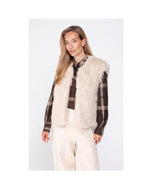 Poools Gilet hairy fur 633103-t063