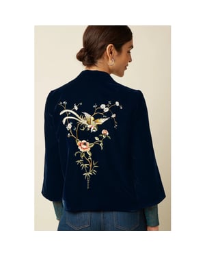 King Louie Noor jacket gamine 10701 evening blue