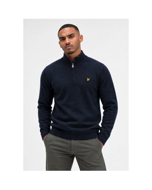 Lyle and Scott Kn2330v yz56 navy - half zip heren trui -