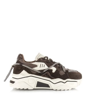 DWRS Label Jupiter corduroy drk brown lage sneakers dames