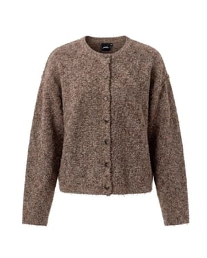 Poools Vest lurex 633118-t413 camel