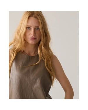 Summum 2s3557-12526 708 top soft faux leather light taupe