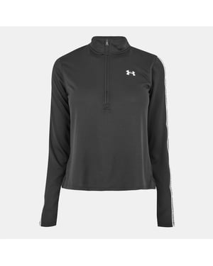 Women's Under Armour Tech Zip Neck Long Sleeve Athletic Top in Black
