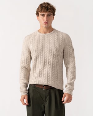 Long Sleeve Jumper in Ecru