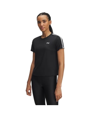 Women's Under Armour Tech Taping Tee in Black